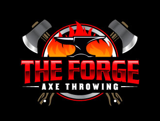The Forge Axe Throwing logo design by daywalker