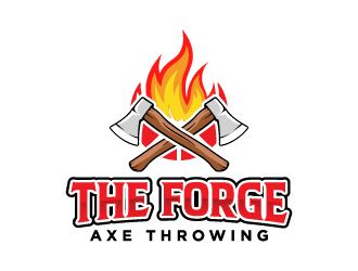 The Forge Axe Throwing logo design by cybil