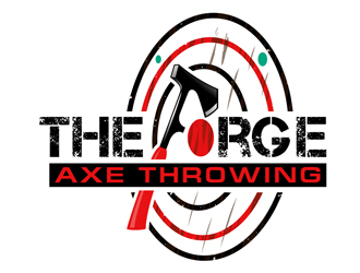 The Forge Axe Throwing logo design by DreamLogoDesign