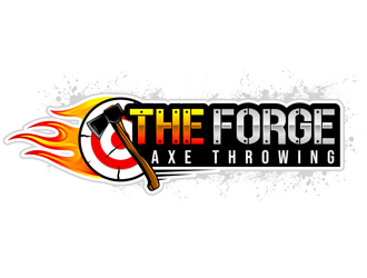 The Forge Axe Throwing logo design by DreamLogoDesign
