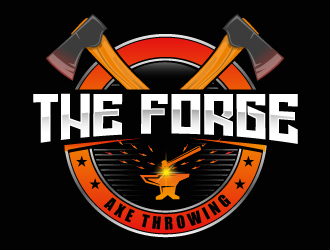 The Forge Axe Throwing logo design by Suvendu