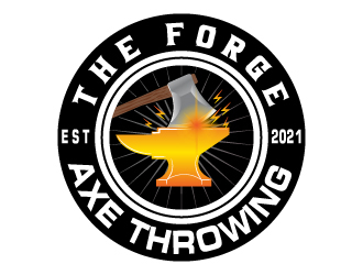 The Forge Axe Throwing logo design by Suvendu