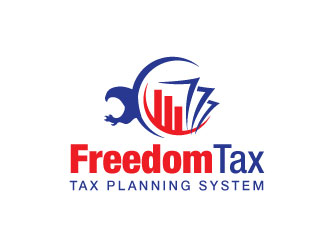 Freedom Tax  logo design by invento