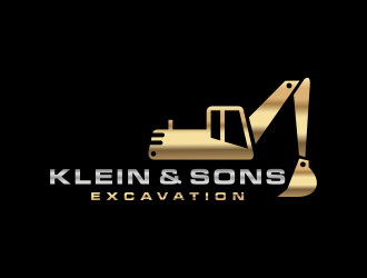 Klein & sons Excavation logo design by ozenkgraphic