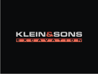 Klein & sons Excavation logo design by Artomoro