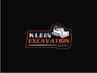 Klein & sons Excavation logo design by Artomoro