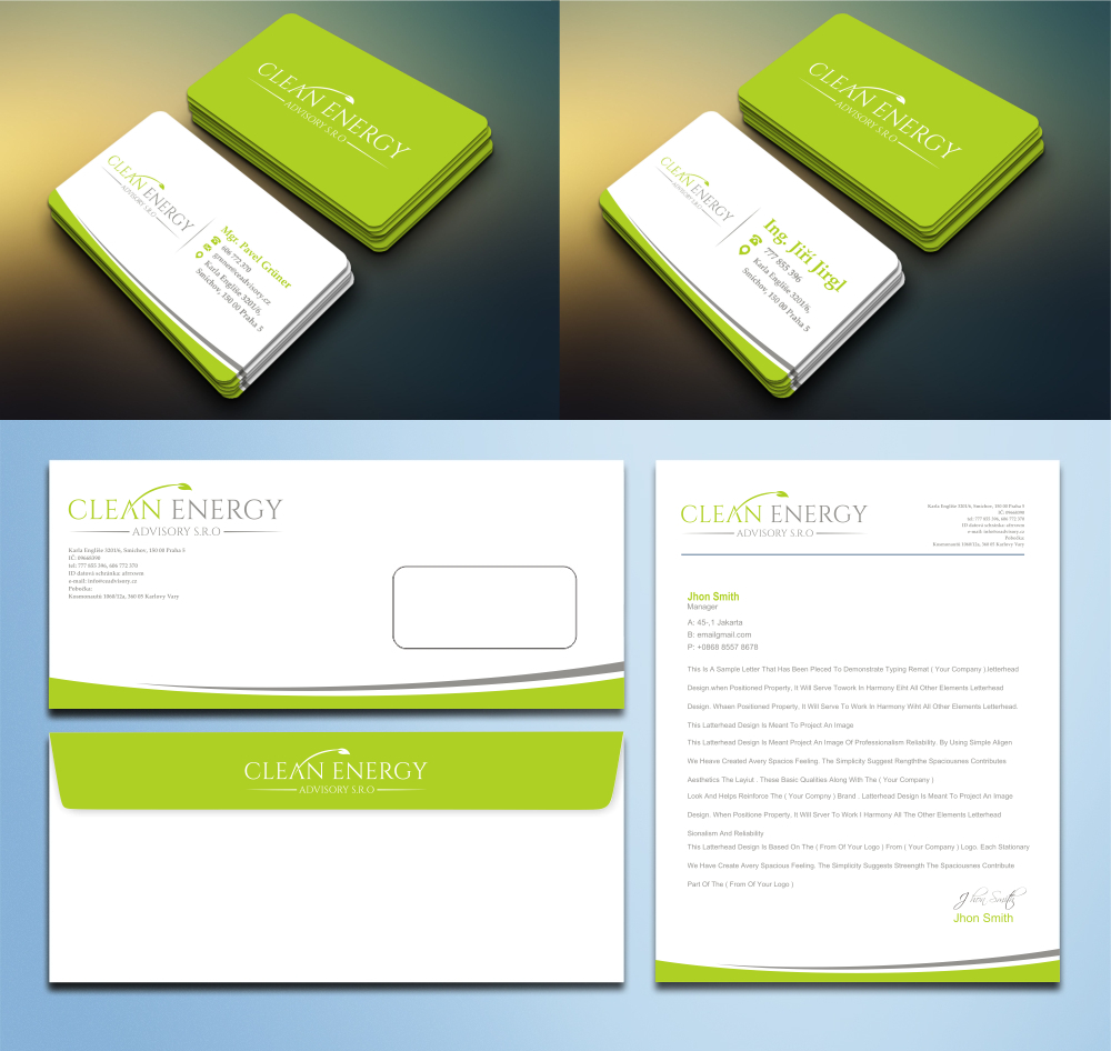 Clean Energy Advisory s.r.o. logo design by zizze23