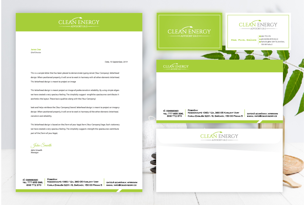 Clean Energy Advisory s.r.o. logo design by Sofia Shakir