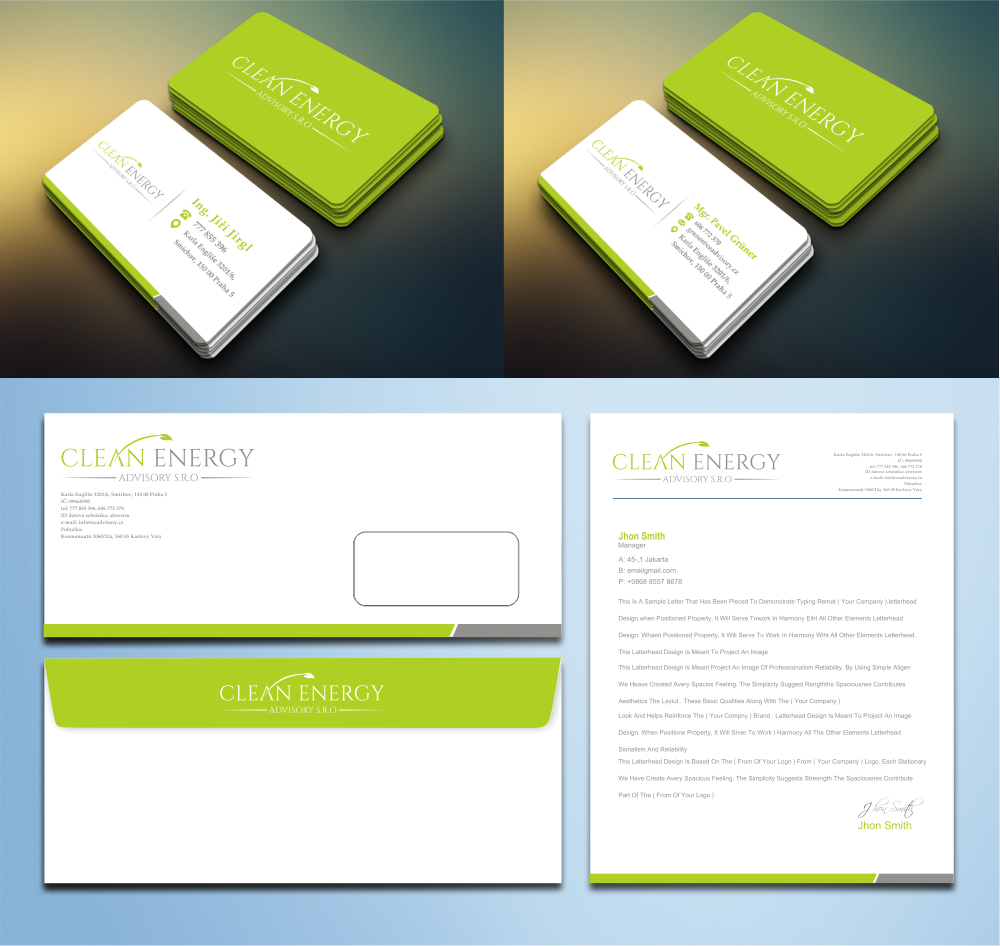 Clean Energy Advisory s.r.o. logo design by zizze23