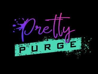 Pretty Purge logo design by M J