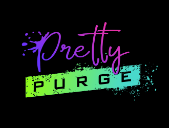 Pretty Purge logo design by M J