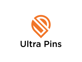 Ultra Pins logo design by pel4ngi