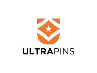 Ultra Pins logo design by pel4ngi