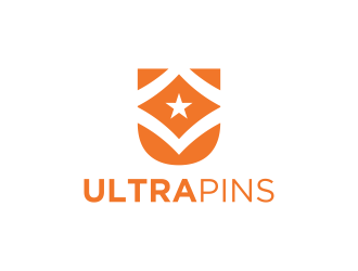 Ultra Pins logo design by pel4ngi
