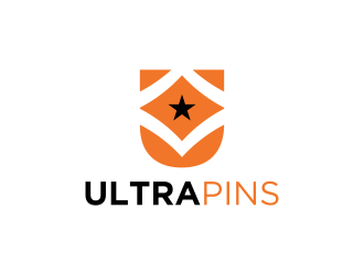 Ultra Pins logo design by pel4ngi