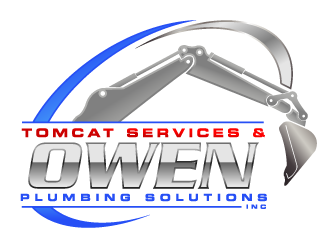 TomCat Services & Owen Plumbing Solutions, Inc. logo design by gearfx
