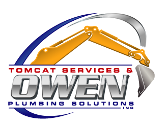 TomCat Services & Owen Plumbing Solutions, Inc. logo design by gearfx