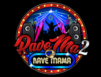 Rave Ma2 or Rave Mama logo design by DreamLogoDesign