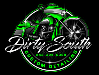 Dirty South Custom Detailing logo design by DreamLogoDesign