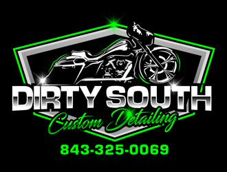 Dirty South Custom Detailing logo design by DreamLogoDesign