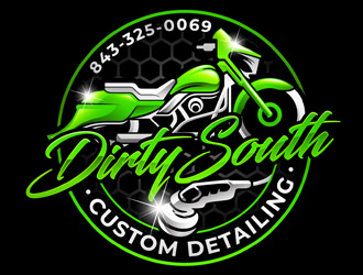 Dirty South Custom Detailing logo design by DreamLogoDesign
