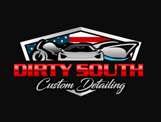 Dirty South Custom Detailing logo design by kunejo