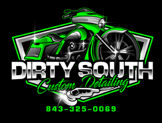 Dirty South Custom Detailing logo design by DreamLogoDesign