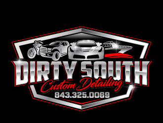 Dirty South Custom Detailing logo design by jaize