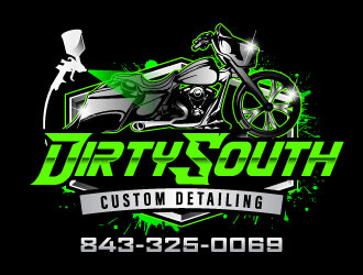 Dirty South Custom Detailing logo design by daywalker