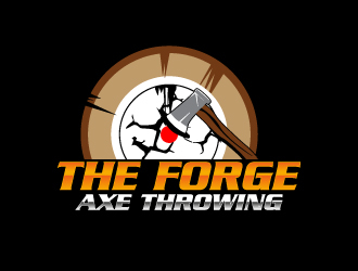 The Forge Axe Throwing logo design by Suvendu