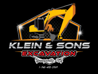 Klein & sons Excavation logo design by bayudesain88