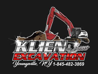 Klein & sons Excavation logo design by bosbejo