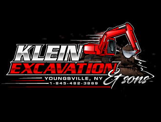 Klein & sons Excavation logo design by LucidSketch