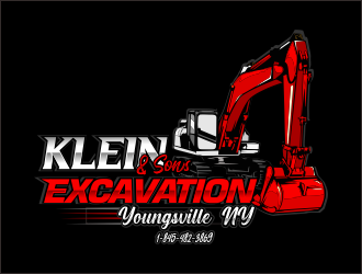 Klein & sons Excavation logo design by mrdesign