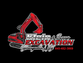 Klein & sons Excavation logo design by nona