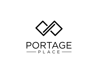 Portage Place Logo Design