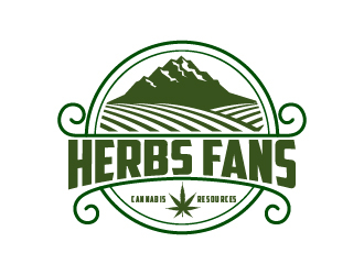 Herbs Fans logo design by sakarep