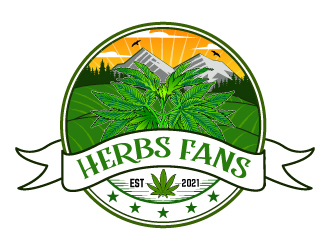 Herbs Fans logo design by Suvendu