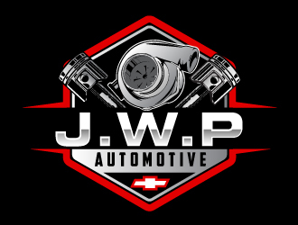 J.W.P automotive logo design by ElonStark
