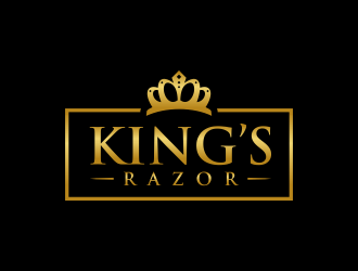 A king’s Razor  logo design by GassPoll
