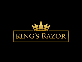 A king’s Razor  logo design by GassPoll