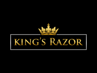A king’s Razor  logo design by GassPoll