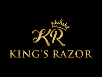 A king’s Razor  logo design by GassPoll