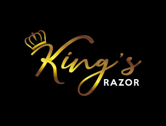 A king’s Razor  logo design by MonkDesign