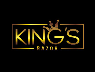 A king’s Razor  logo design by MonkDesign