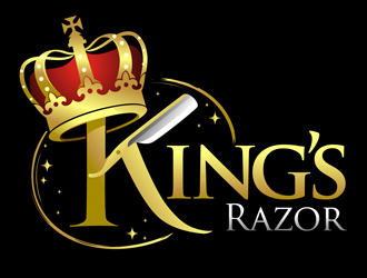 A king’s Razor  logo design by DreamLogoDesign