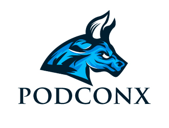 podconx logo design by ElonStark