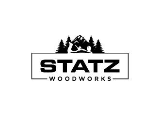 Statz Woodworks logo design by bernard ferrer