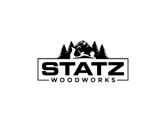 Statz Woodworks logo design by bernard ferrer