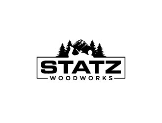 Statz Woodworks logo design by bernard ferrer